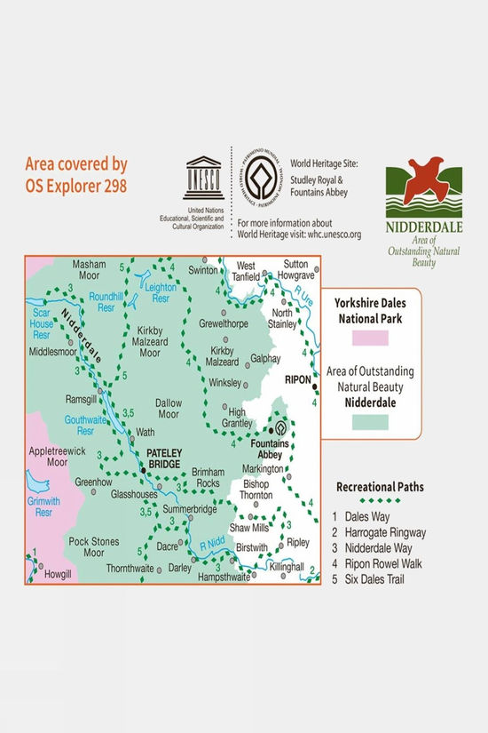  Active Explorer Map 298 Nidderdale
