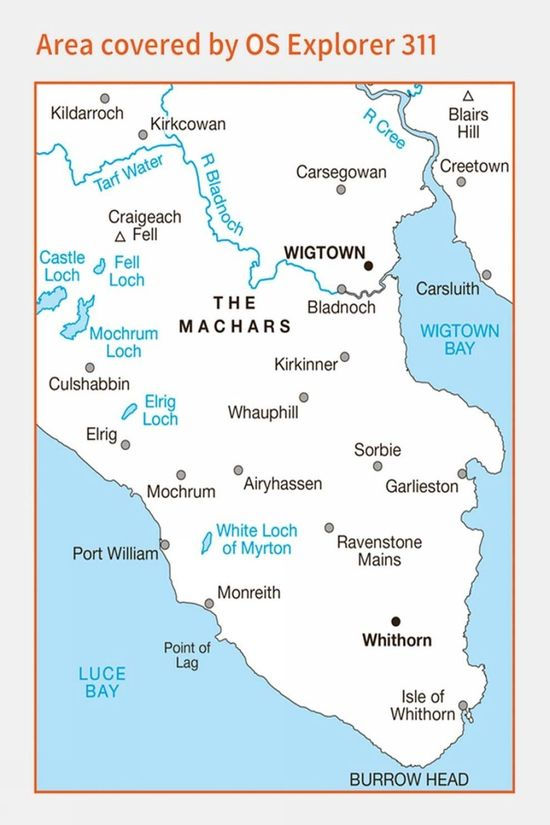  Active Explorer Map 311 Wigtown, Whithorn And The Machars