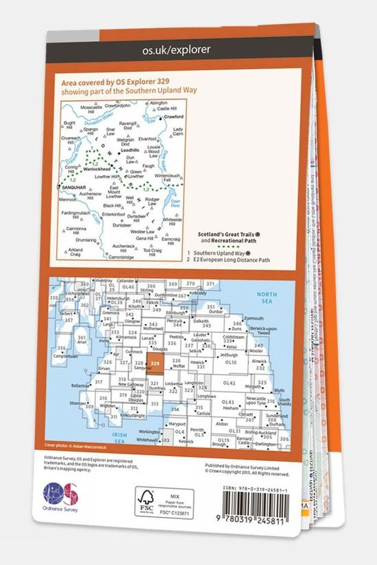 Active Explorer Map 329 Lowther Hills, Sanquhar And Leadhills