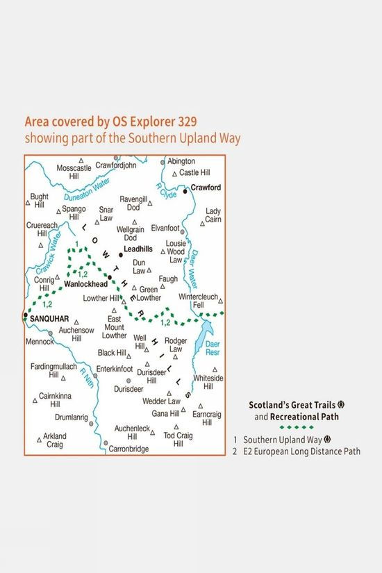  Active Explorer Map 329 Lowther Hills, Sanquhar And Leadhills