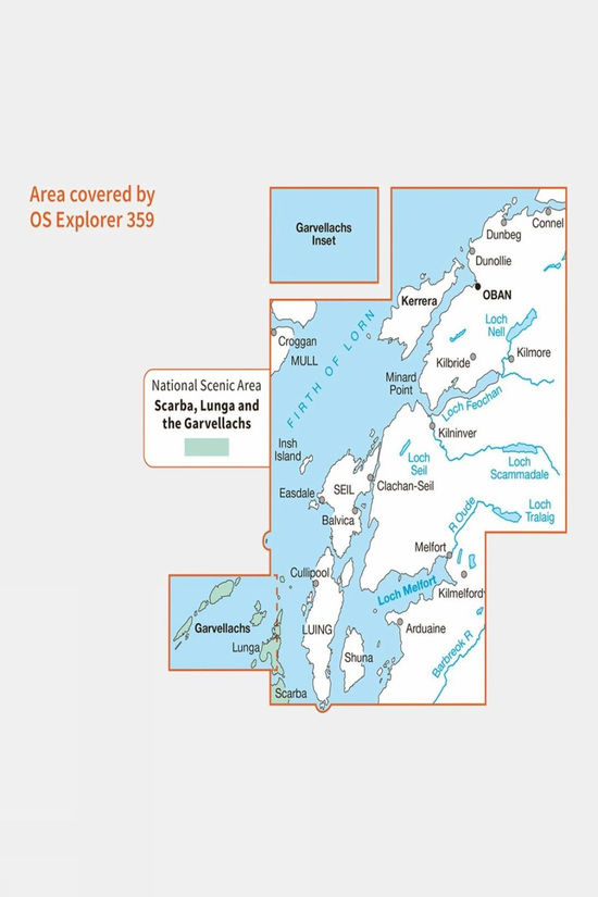  Active Explorer Map 359 Oban, Kerrera And Loch Melfort