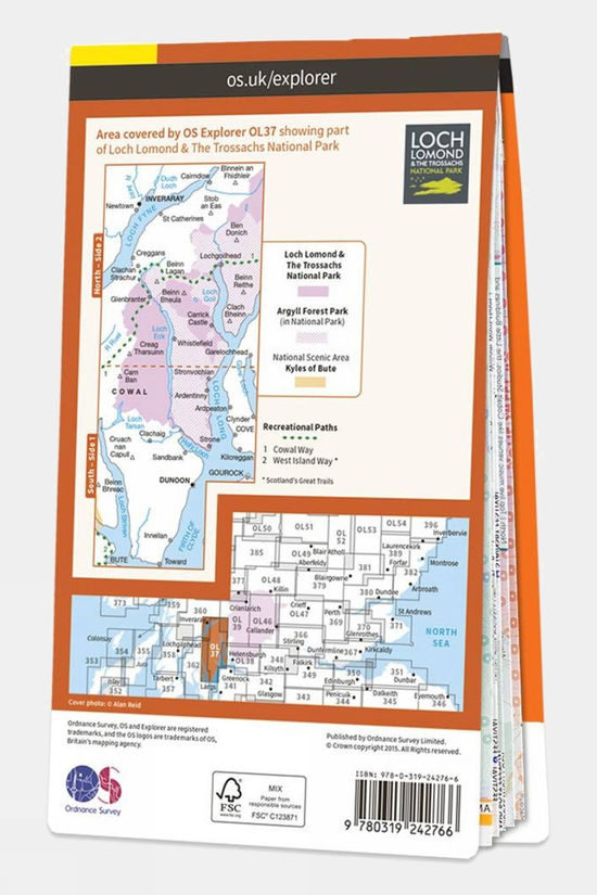  Active Explorer Map OL37 Cowal East