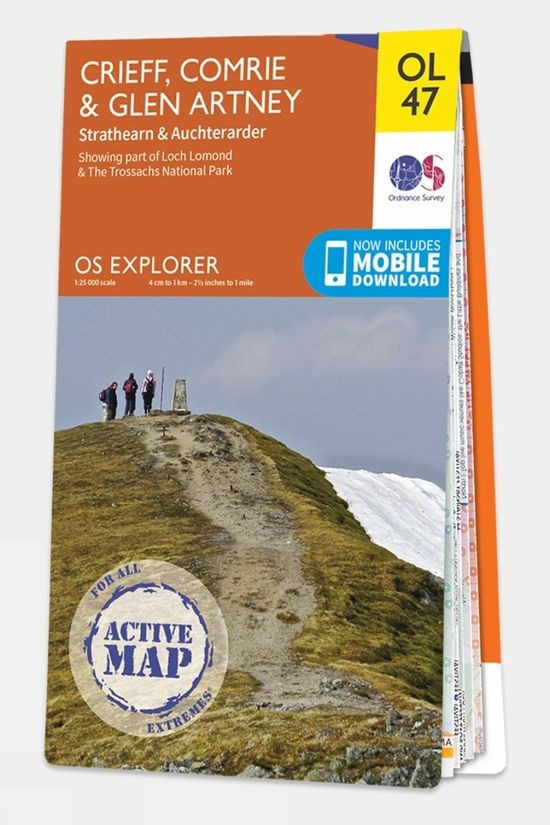  Active Explorer Map OL47 Crieff, Comrie And Glen Artney
