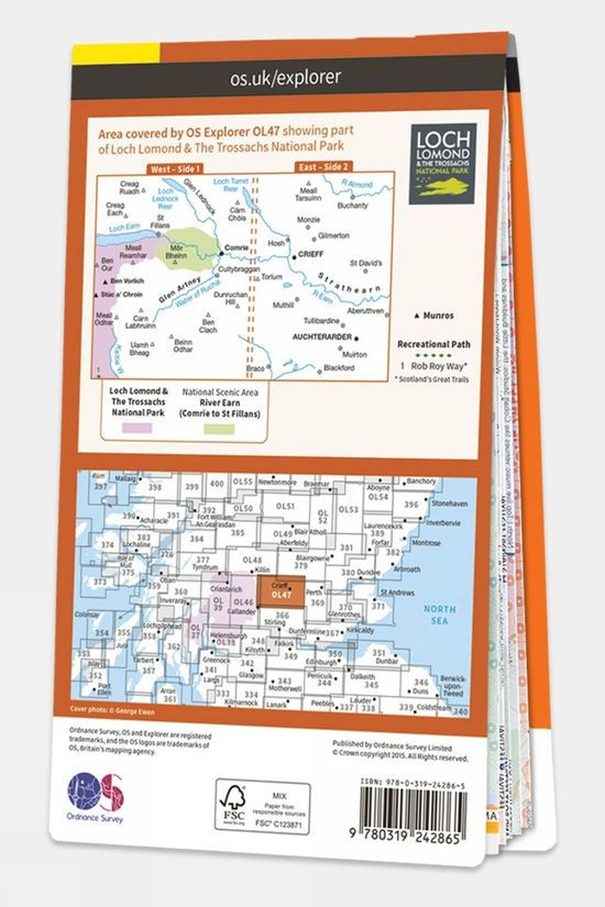  Active Explorer Map OL47 Crieff, Comrie And Glen Artney