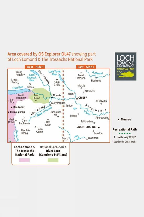  Active Explorer Map OL47 Crieff, Comrie And Glen Artney