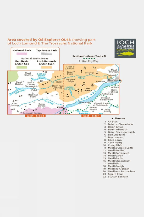  Active Explorer Map OL48 Ben Lawers And Glen Lyon