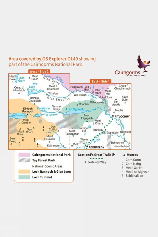  Active Explorer Map OL49 Pitlochry And Loch Tummel
