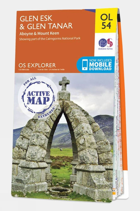  Active Explorer Map OL54 Glen Esk And Glen Tanar