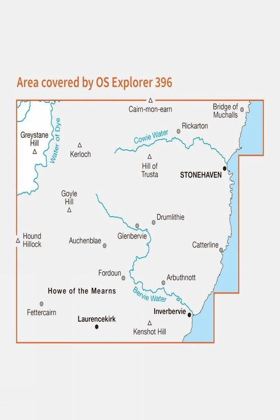  Active Explorer Map 396 Stonehaven, Inverbervie And Laurencekirk