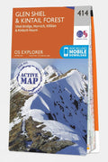  Active Explorer Map 414 Glen Shiel And Kintail Forest
