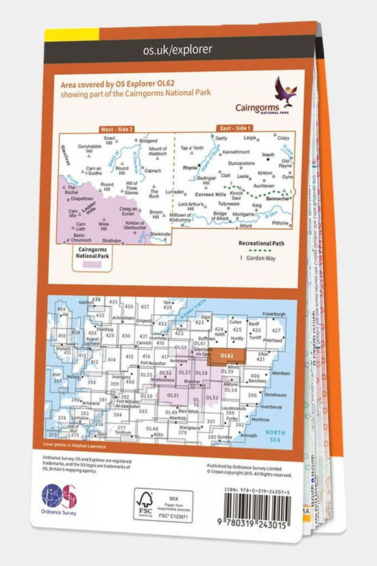 Active Explorer Map OL62 Coreen Hills And Glenlivet