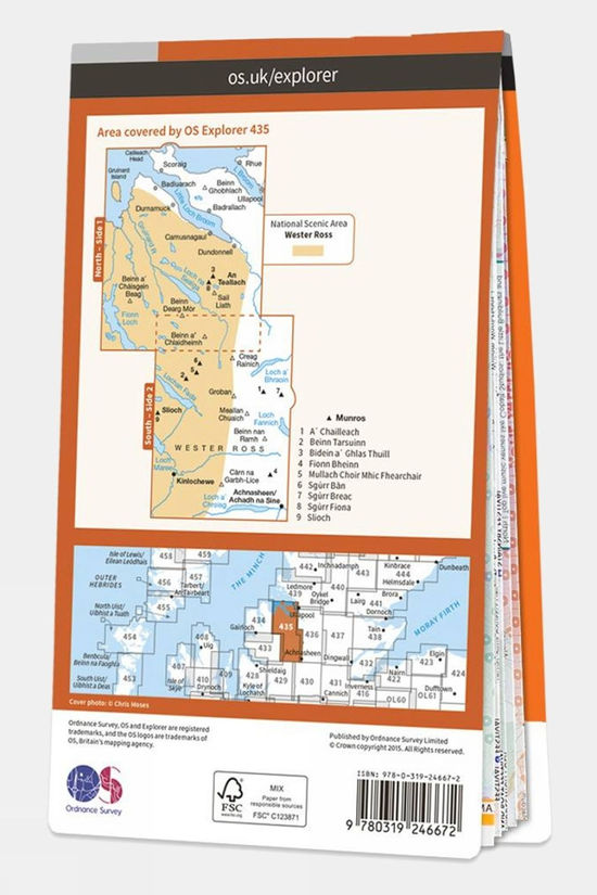  Active Explorer Map 435 An Teallach And Slioch