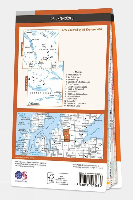  Active Explorer Map 436 Beinn Dearg And Loch Fannich