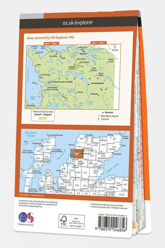  Active Explorer Map 442 Assynt And Lochinver