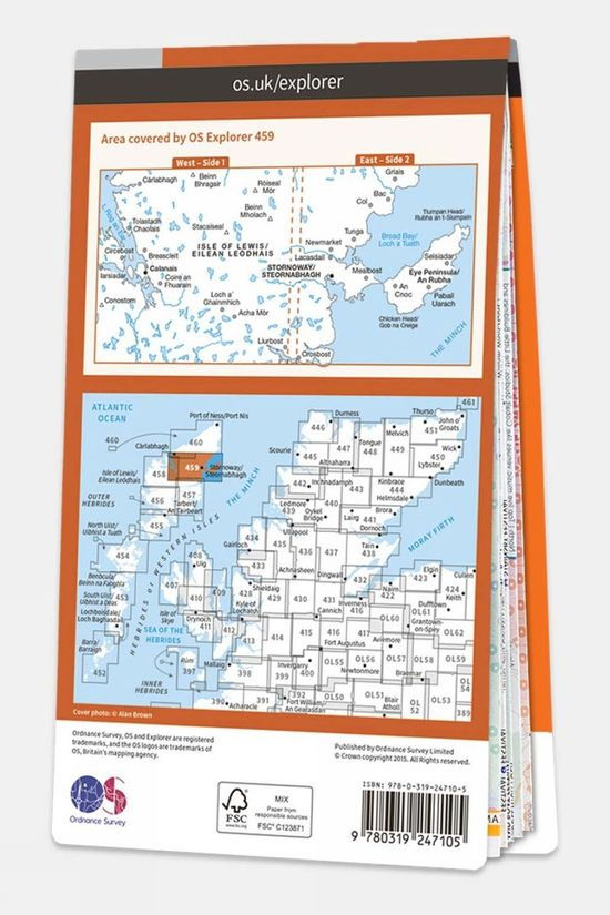  Active Explorer Map 459 Central Lewis And Stornoway