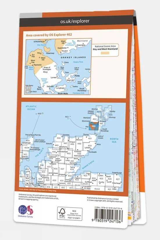  Active Explorer Map 462 Orkney - Hoy, South Walls And Flotta