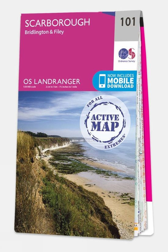  Ordnance Survey Active Landranger Map 101 Scarborough
