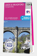  Active Landranger Map 104 Leeds And Bradford