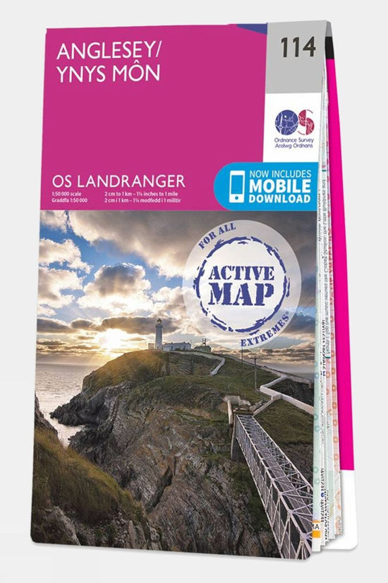  Active Landranger Map 114 Anglesey