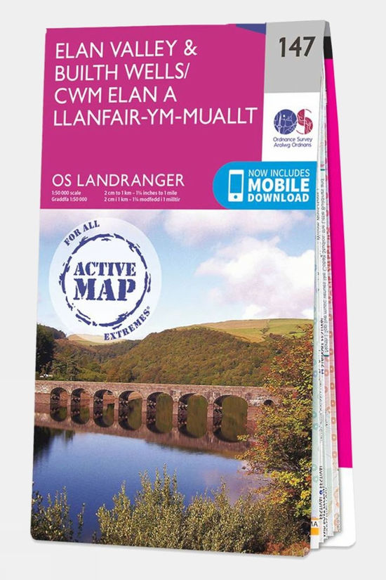  Active Landranger Map 147 Elan Valley And Builth Wells