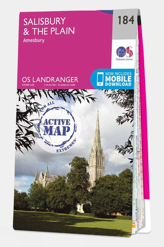  Active Landranger Map 184 Salisbury And The Plain