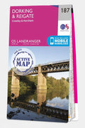  Active Landranger Map 187 Dorking And Reigate