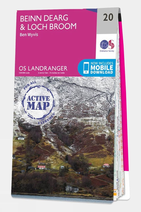  Active Landranger 20 Beinn Dearg And Lock Broom