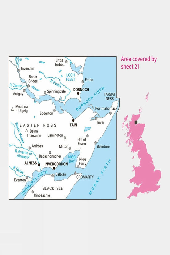  Active Landranger Map 21 Dornoch And Alness
