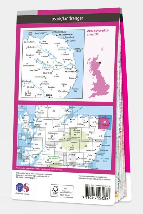  Active Landranger Map 30 Fraserburgh