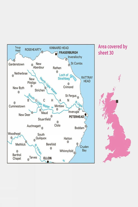  Active Landranger Map 30 Fraserburgh