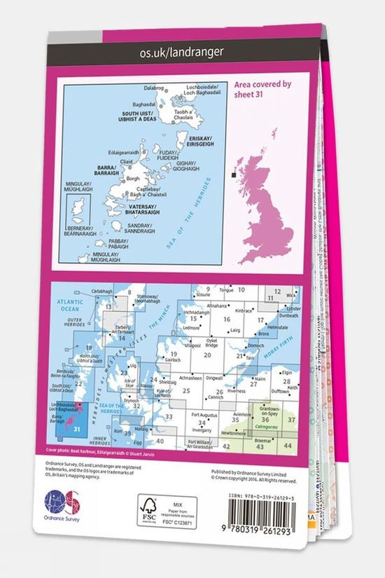  Active Landranger Map 31 Barra And South Uist