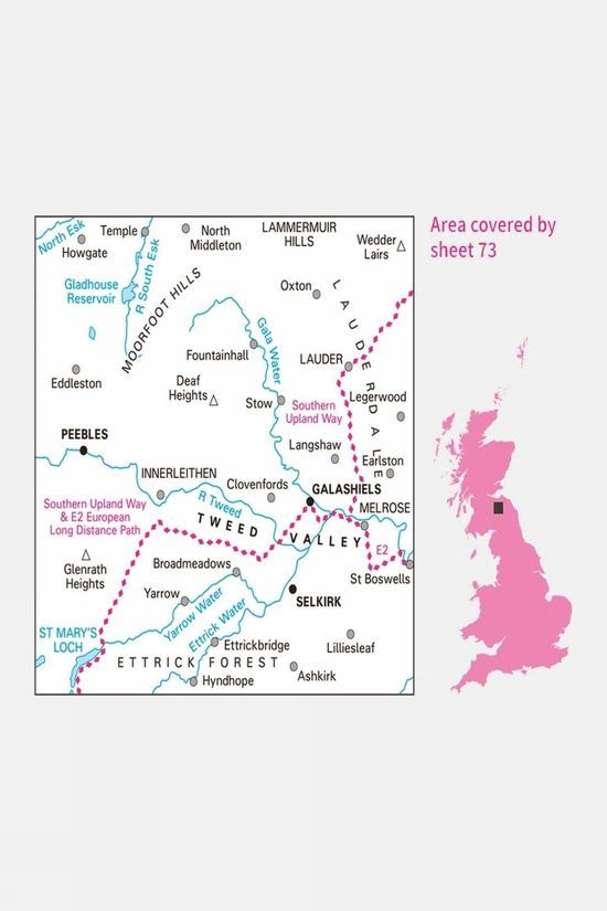  Active Landranger Map 73 Peebles, Galashiels And Selkirk