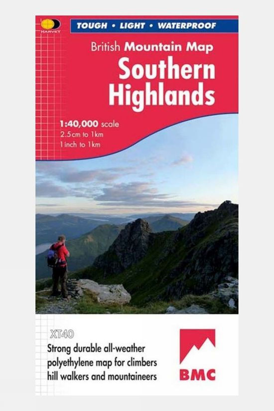  Harvey Maps Southern Highlands British Mountain Map 1:40K